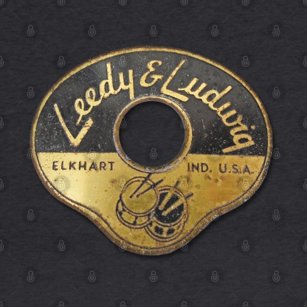 Leedy and Ludwig Retro Drum Badge by karutees